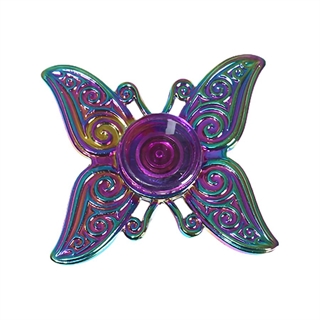 Farverige fidget spinnere i forskellige unikke former - sommerfugl